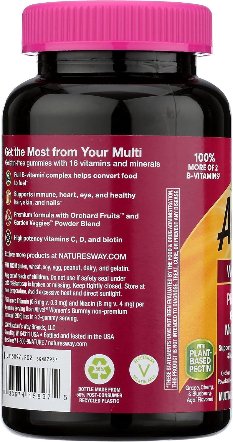 Nature's Way Alive! Women's Vitamin Gummies, 75 CT - görsel 5
