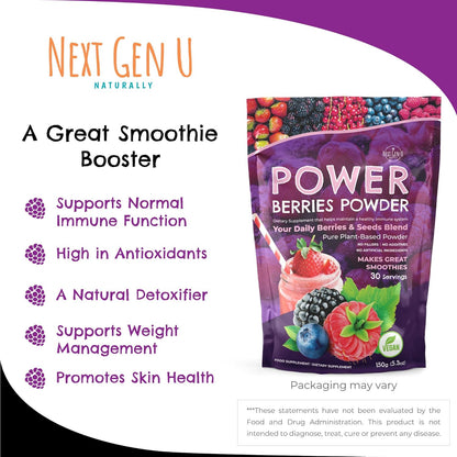 Super Berry Powder - Berry Superfood Blend for Smoothies and Detox