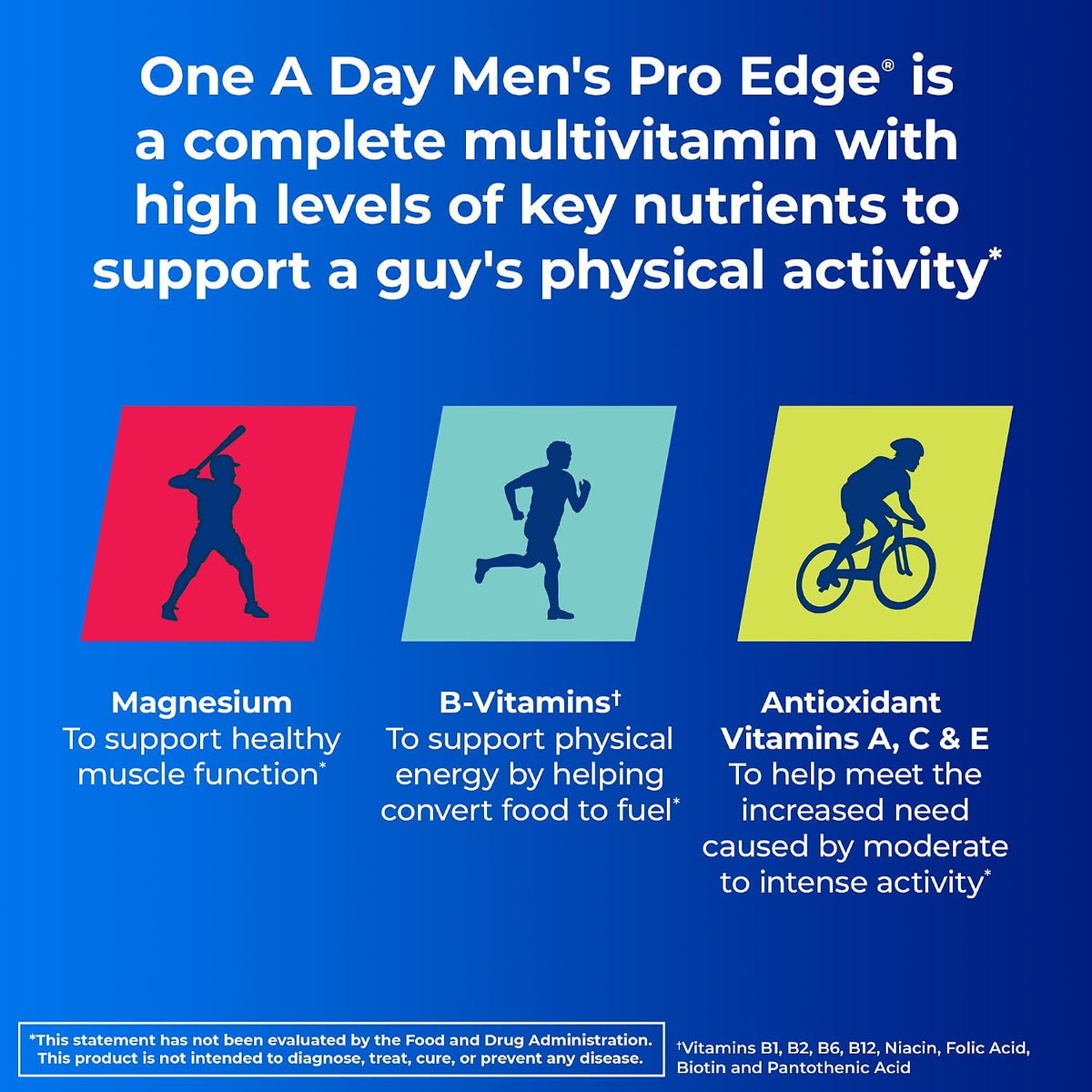 One A Day Men's Pro Edge Multivitamin, 50 Tablets - görsel 4