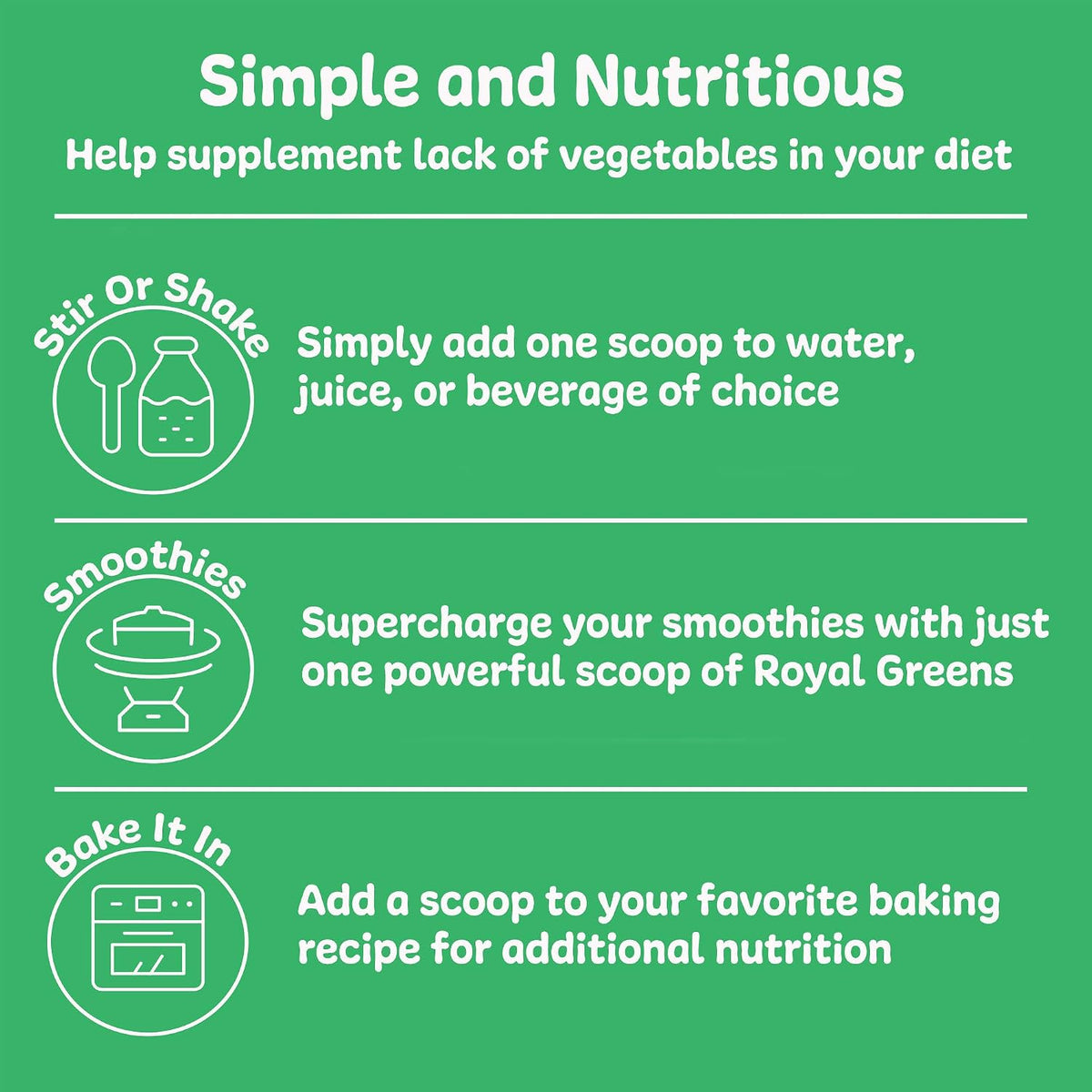 New Vitality Royal Greens Superfood Powder – Organic Vegetable Blend with Probiotics & Antioxidants, 305 g (30-Day Supply) – Image 6