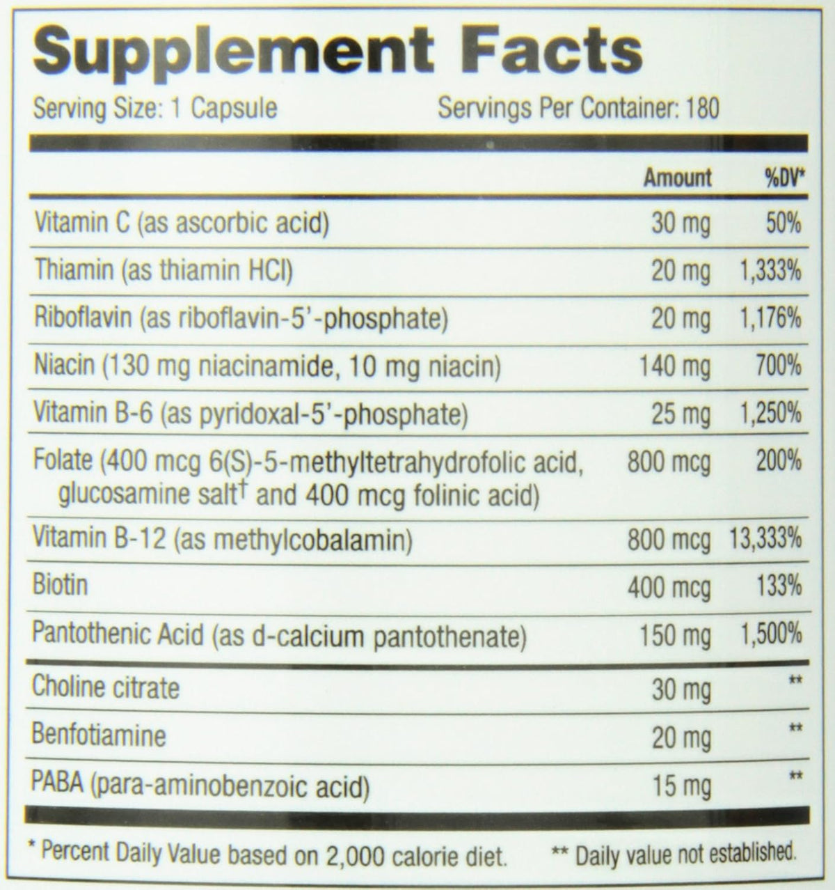 NuMedica B-Replete Food Supplement 180 Vegetable Capsules - görsel 4