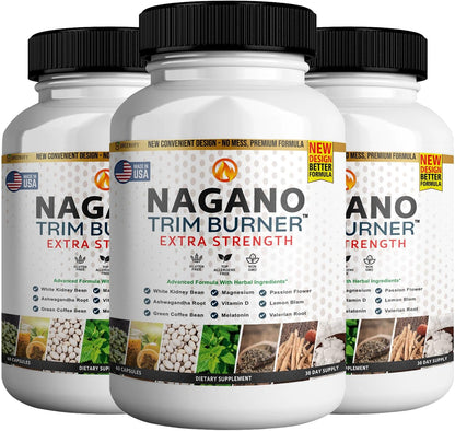 Nagano Trim Burner Powerful Formula – Anabolic Recovery & Natural Sleep Support with Magnesium and Ashwagandha, 5 Capsules