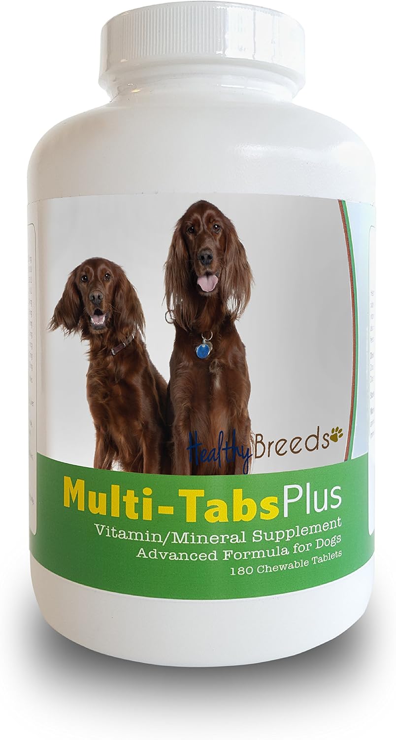 Healthy Breeds Irish Setter Multi-Tabs Plus Chewable Tablets, 180 Count - görsel 1