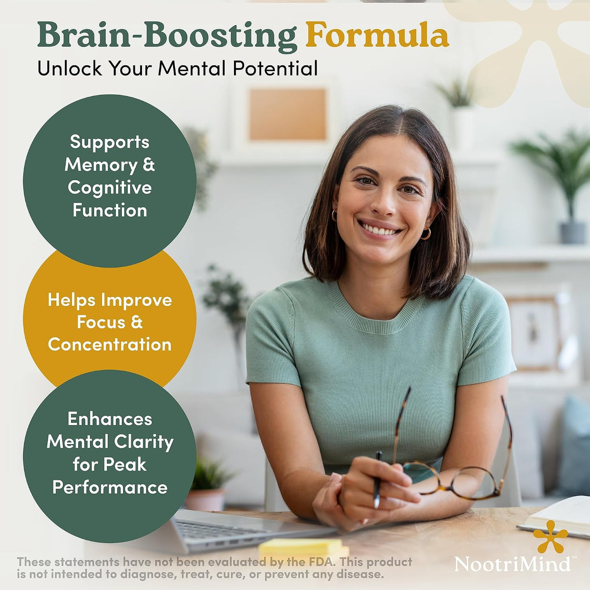nootrimind Brain Health & Memory Support Food Supplement – 40-in-1 Nootropic Complex with Bacopa, DMAE & B12 - görsel 7