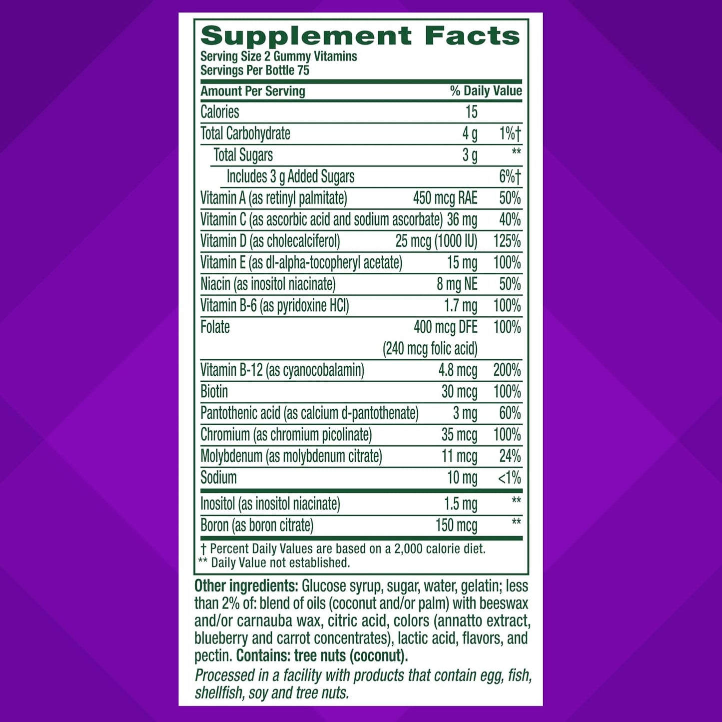 Vitafusion MultiVites Gummy Multivitamins for Adults, 150 Gummies - görsel 4
