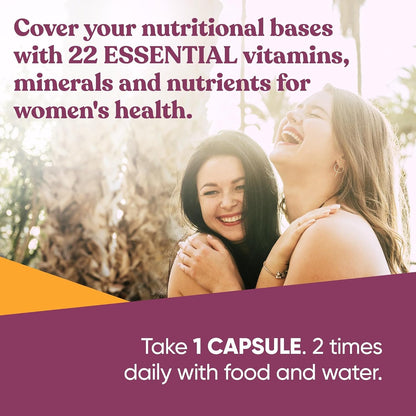 Eu Natural Next Gen Multivitamin for Women - 22 Optimised Vitamins - 60 Vegetarian Soft Capsules