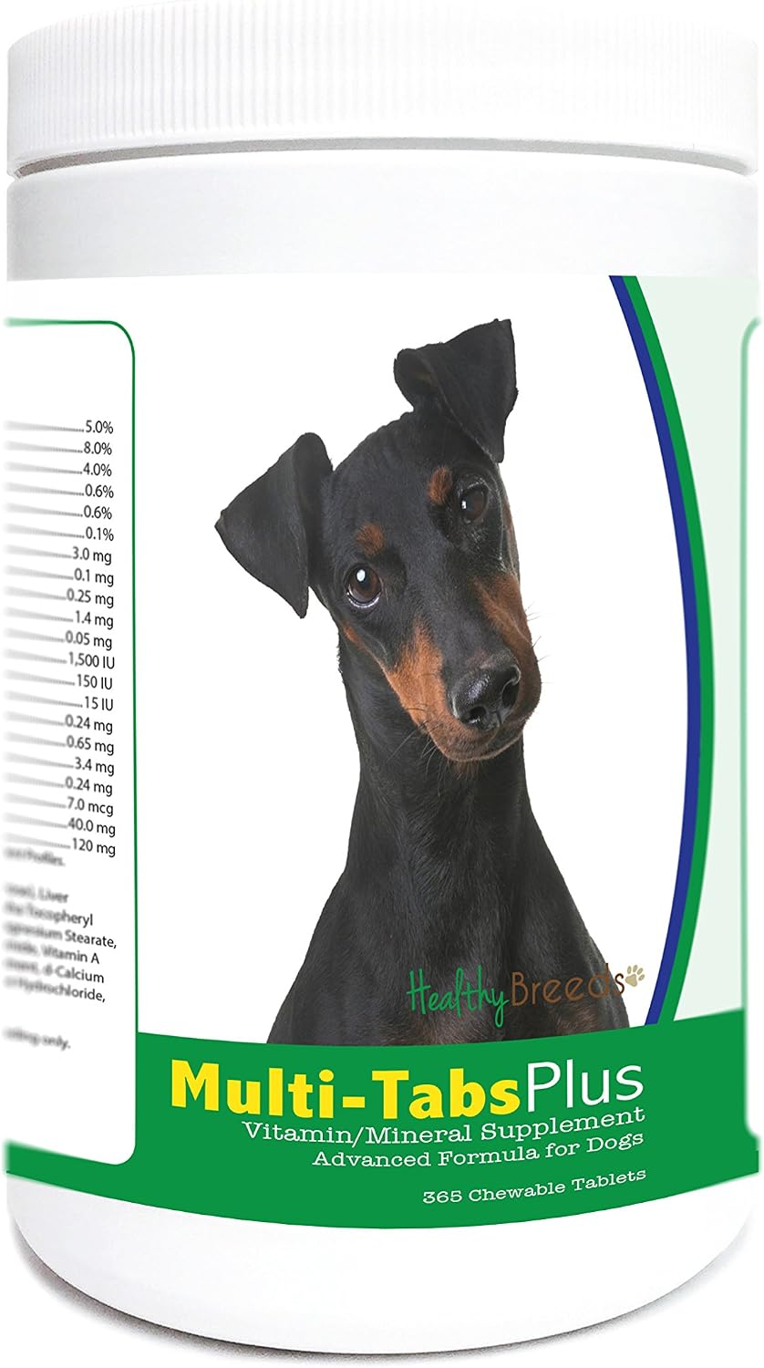 Healthy Breeds Manchester Terrier Multi-Tabs Plus Chewable Tablets, 365 Count - görsel 1