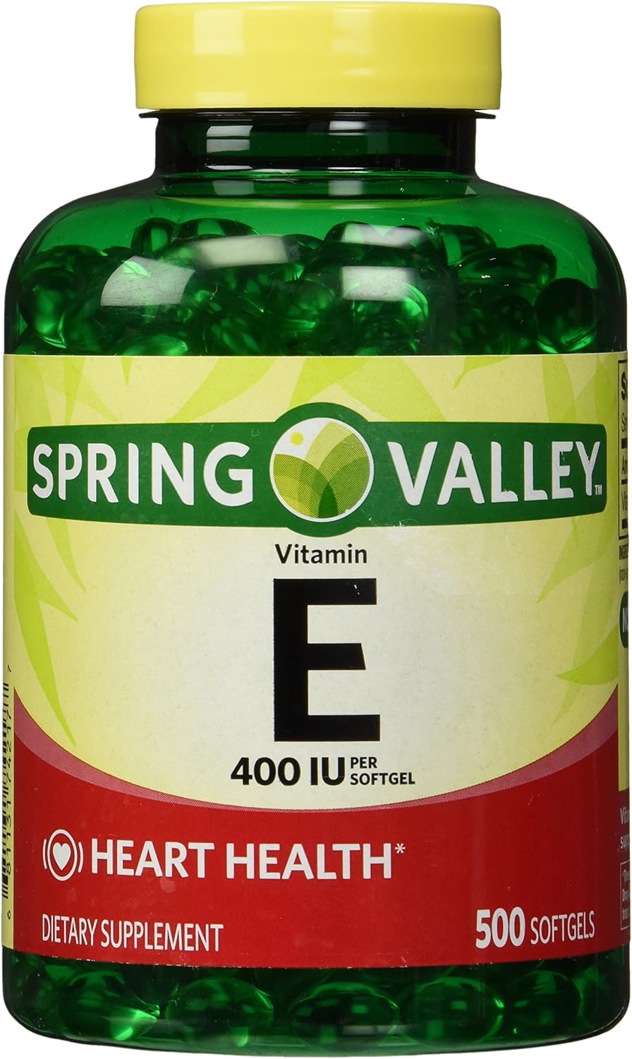 Spring Valley Vitamin E 400 IU Softgels, 500 Count - görsel 1
