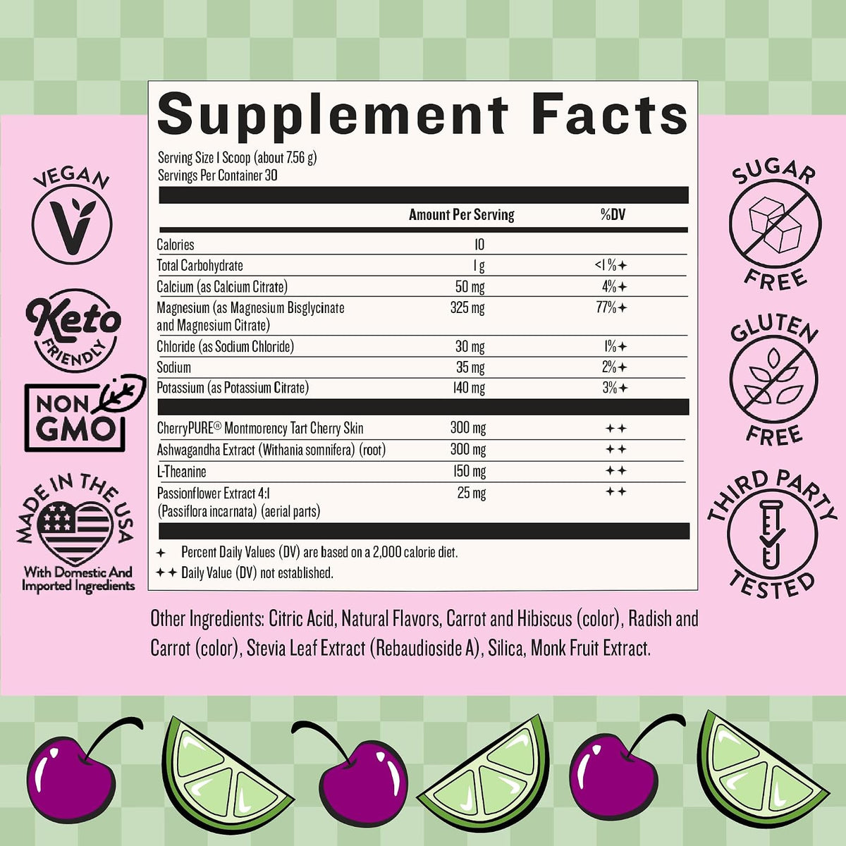 Legendairy Milk She’s Sleepy™ – Cherry Limeade – Nightly Sleep Aid, Sugar-Free Drink Mix with Magnesium Glycinate & Ashwagandha – Relaxation & Restful Sleep - görsel 2