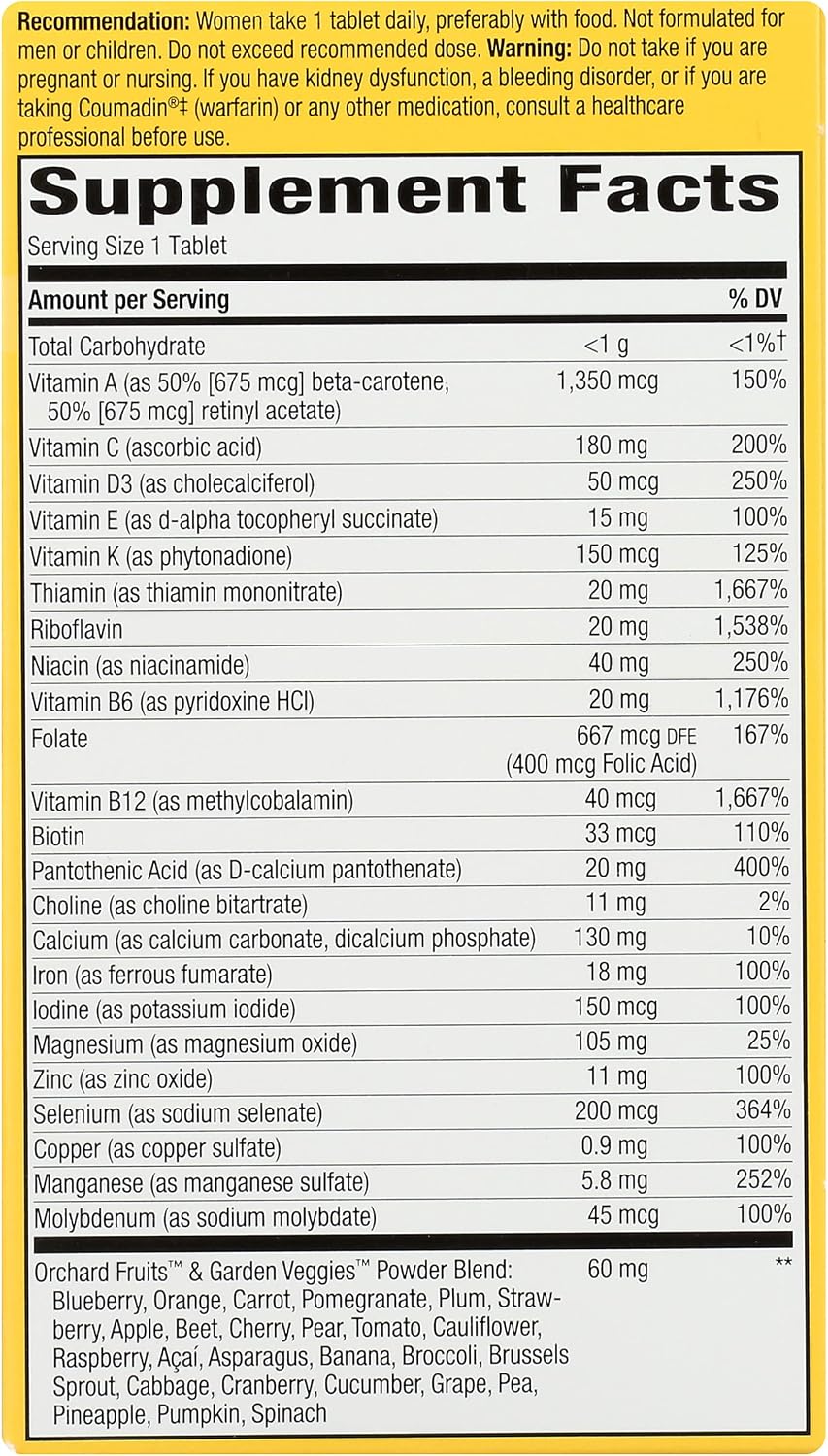 Nature's Way Alive Women Ultra Potency Multivitamin, 60 Tablets - görsel 4