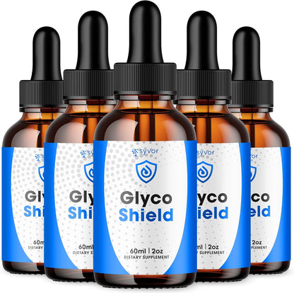 Glyco Shield Drops – Maximum Strength Liquid Supplement, 5-Pack (150 Servings)