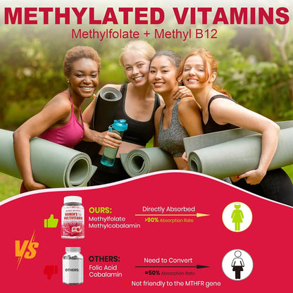 Sugar Free Methylated Multivitamin for Women Gummies (2 Pack)