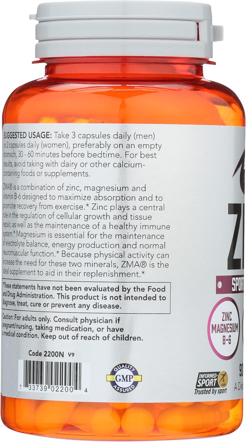 Now Foods ZMA 800 Mg Capsules, 90 CT - görsel 6