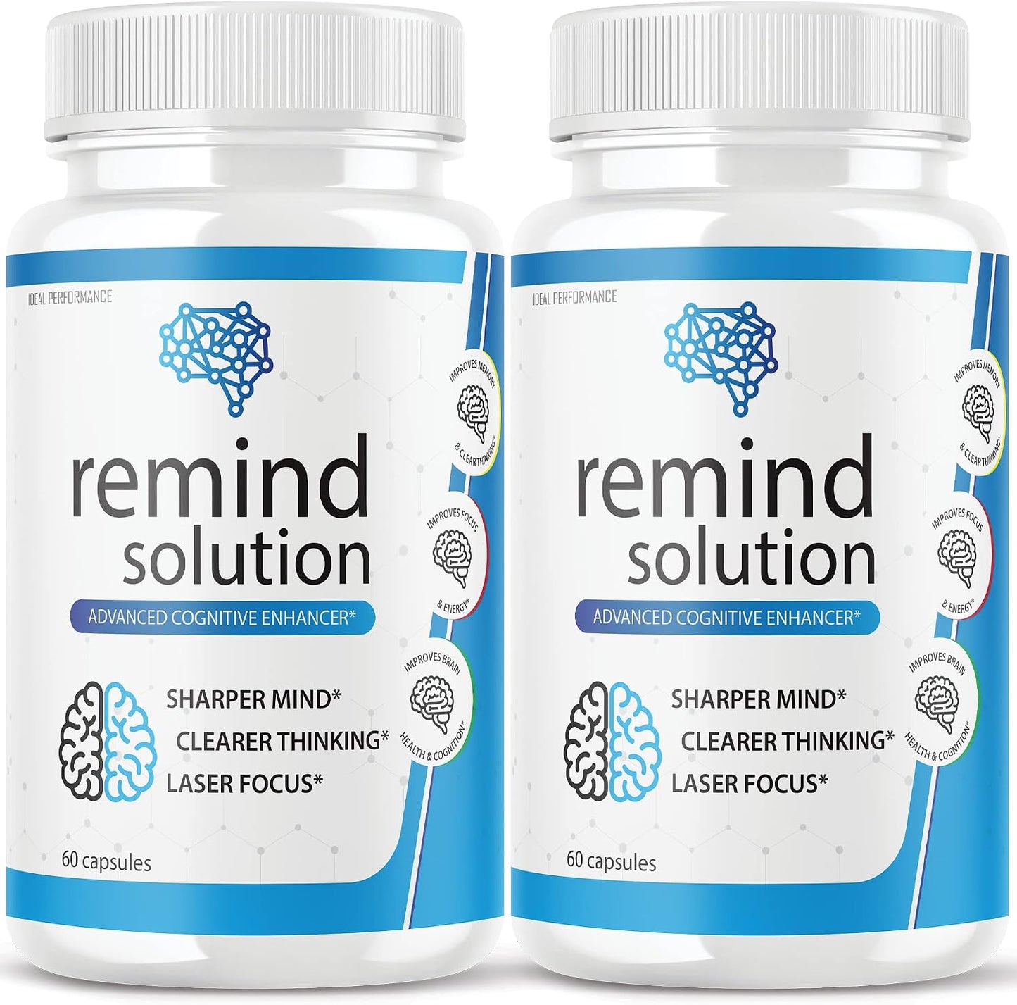 Remind Solution for Memory and Cognitive Support – 120 Capsules (Pack of 2) - görsel 1