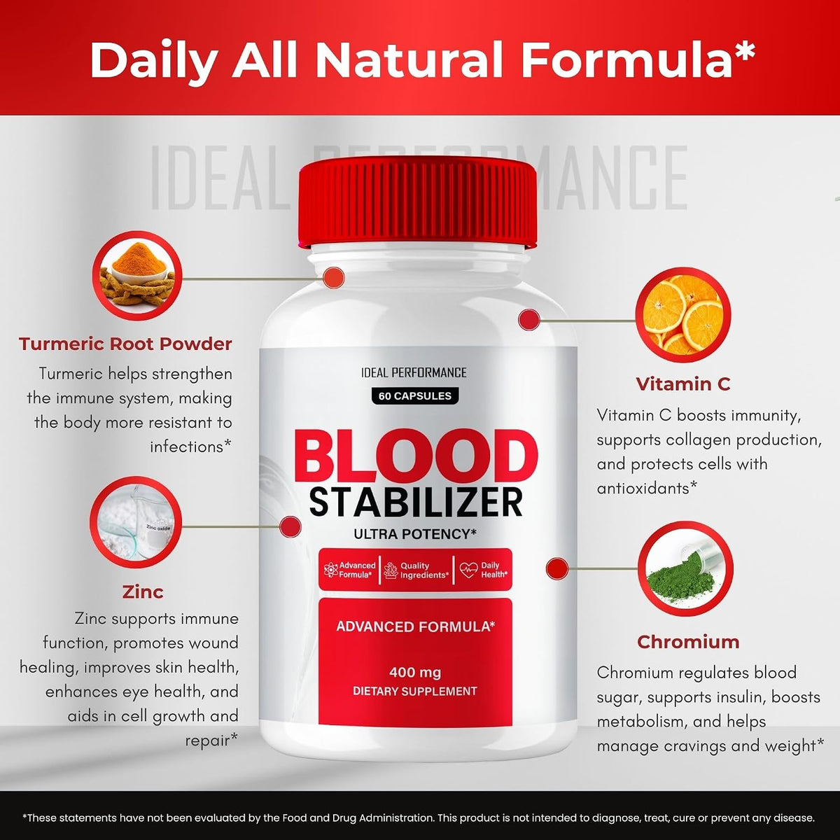 Blood Stabilizer Advanced Blood Formula Capsules - Maximum Strength Supplement (2 Pack) - görsel 7