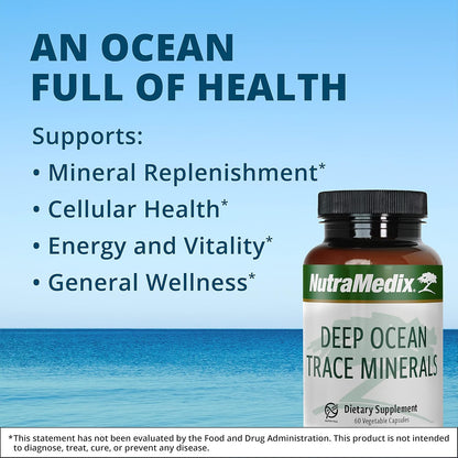 NutraMedix Deep Ocean Trace Minerals, 1000 mg (60 Capsules)