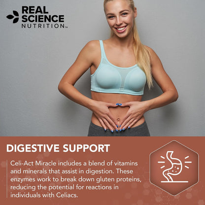 Real Science Celi-Act – Natural Gut Health Supplement for Digestive Support, 60 Capsules