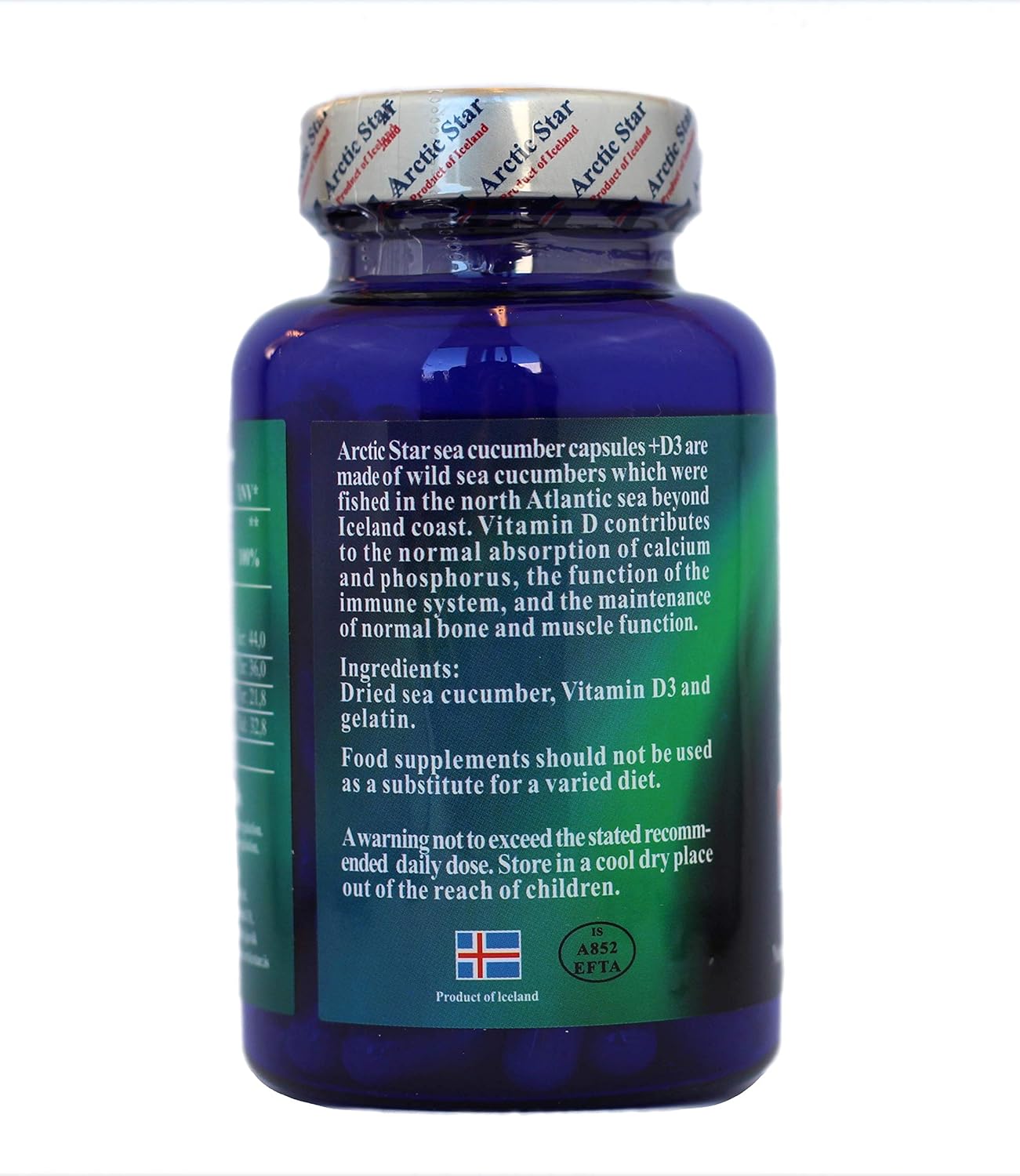 Arctic Star - Sea Cucumber with Vitamin D3 Capsules, 90 Count - görsel 3