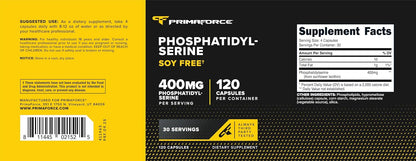 Primaforce Phosphatidyl Serine 400mg, 120 Capsules