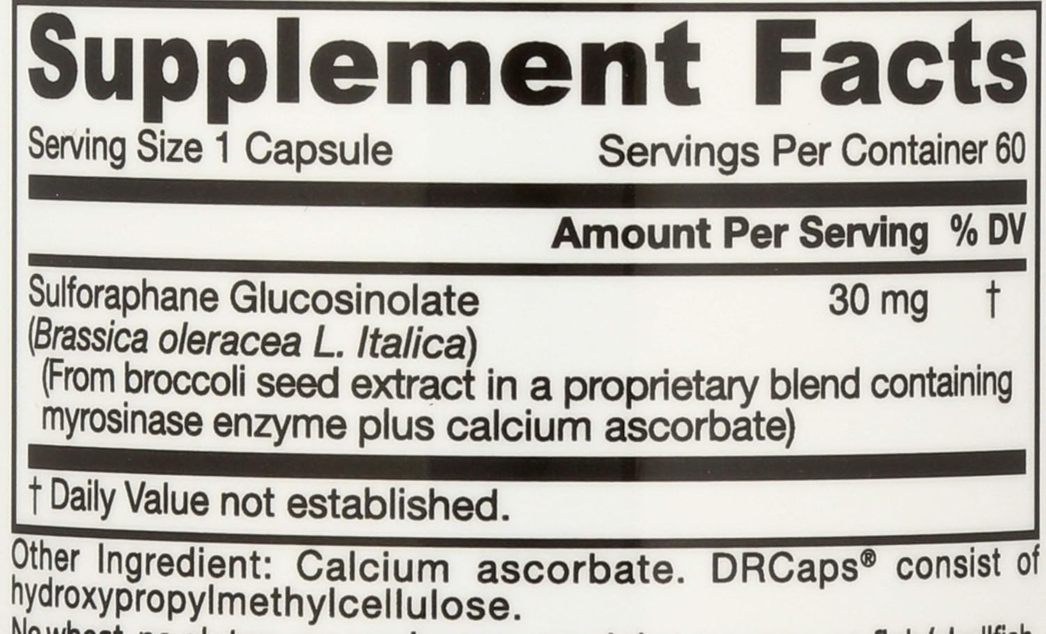 Jarrow Formulae Brocco Max 500 mg - 60 Capsules - görsel 4