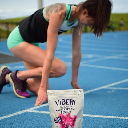 ViBERi Organic Blackcurrant Powder (200 g, 20 Sachets) – New Zealand Superfruit with Vitamin C & Anthocyanins