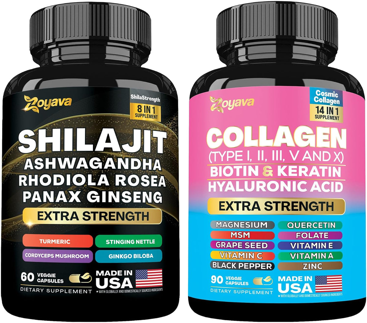 Wellness Duo – Shilajit & Collagen Supplement Bundle - görsel 1