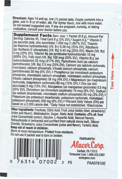 ALACER Strawberry Kiwi Emergen C Packet – 8.8 g Single Serve