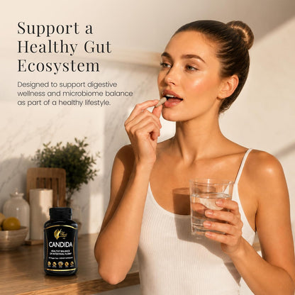 Cocó March N.M.D Candida Cleanse – 30-Day Herbal Detox for Gut Health & Immune Support with Digestive Enzymes – 120 Vegan Capsules