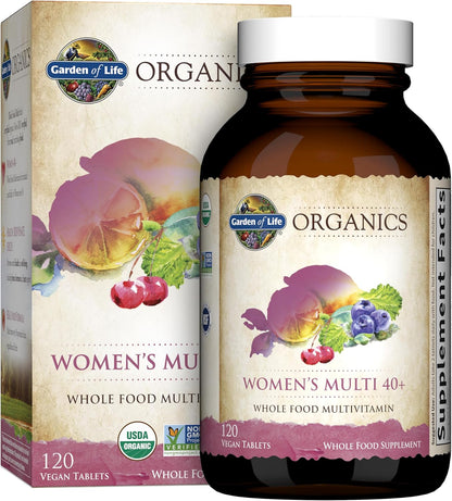 Garden of Life Organic Women's 40+ Multivitamin, 120 Tablets