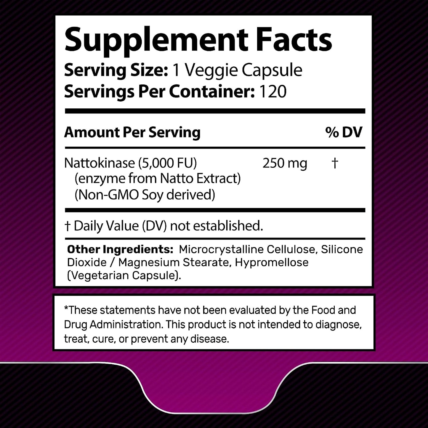 Wellness LabsRx Nattokinase Supplement 5000 FU, 120 Capsules - görsel 4