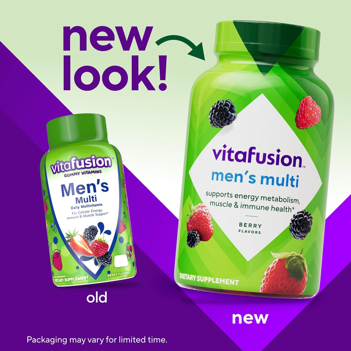 vitafusion Men's Multivitamin Gummies - Berry Flavoured - 120 Gummies (60-Day Supply) - görsel 3