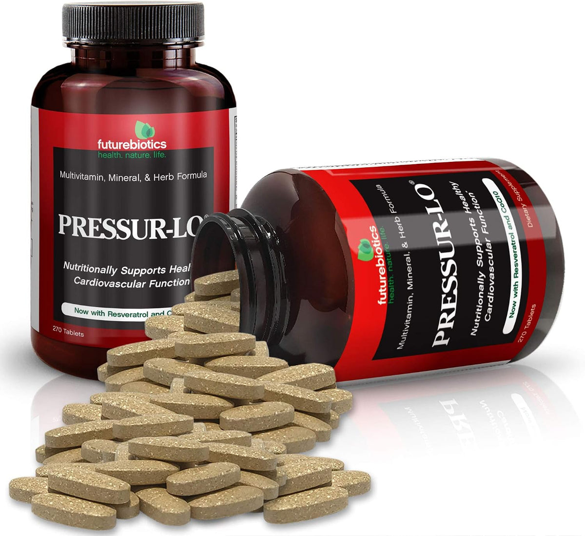 Futurebiotics Pressur-Lo, 270 Vegetarian Tablets - görsel 4