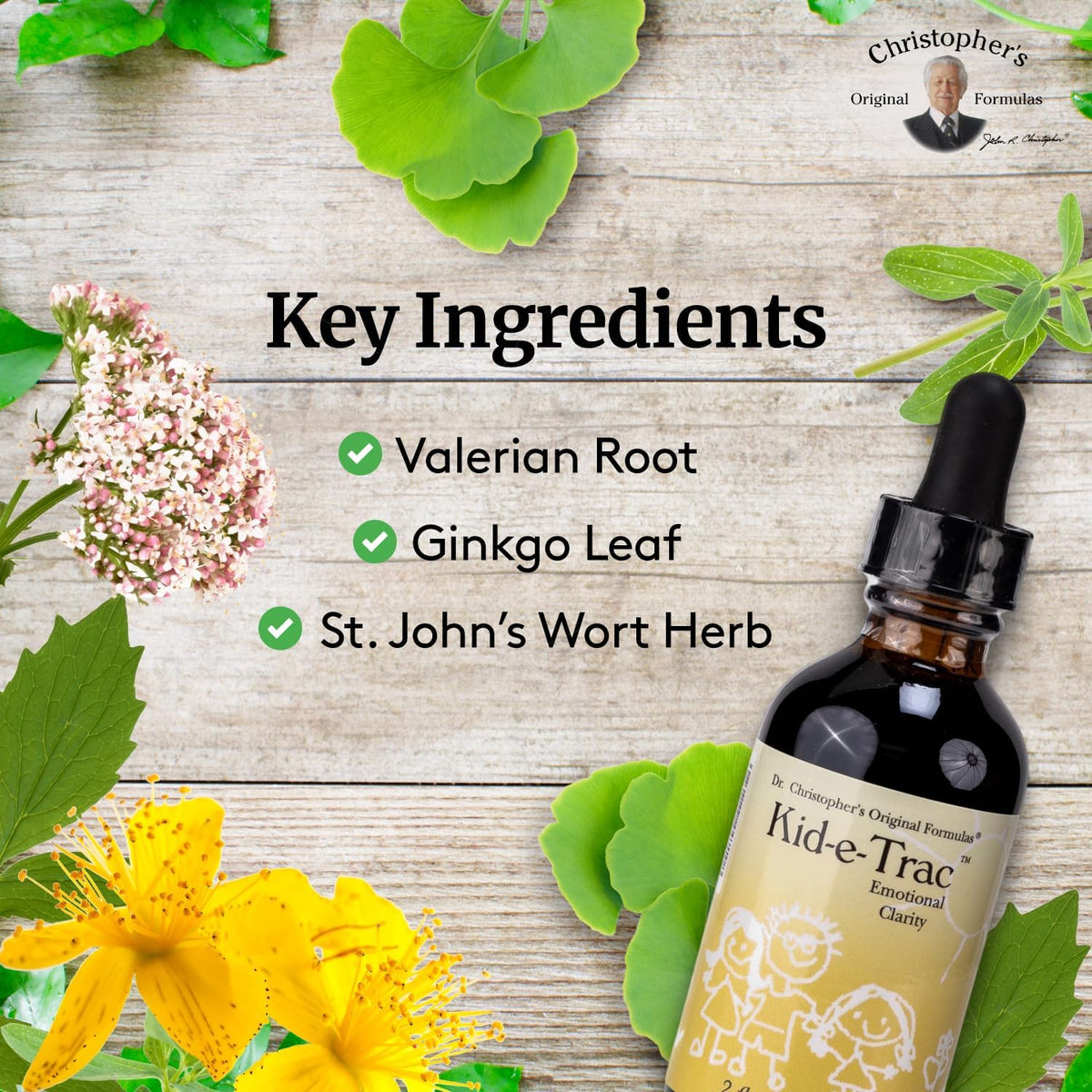 Christopher's Original Formulae Organic Kid-e-Trac Extract Liquid – Alcohol-Free Children's Formula - görsel 3