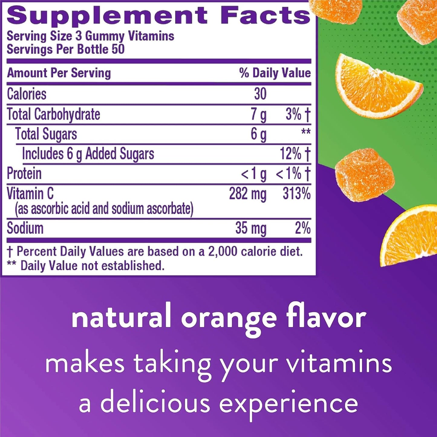 Vitafusion Power C Vitamin C Gummies for Immune Support, Orange Flavoured, 150 Count - görsel 4