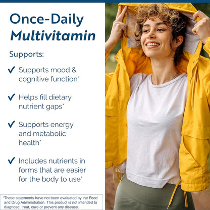 Researched Nutritionals Physician's Daily + D3 - Methylated Multivitamin for Men and Women with Methylated B12, B6, Methylfolate & Vitamin D3 2000 IU (50 µg) - Daily Heart & Cognitive Support (60 Capsules)