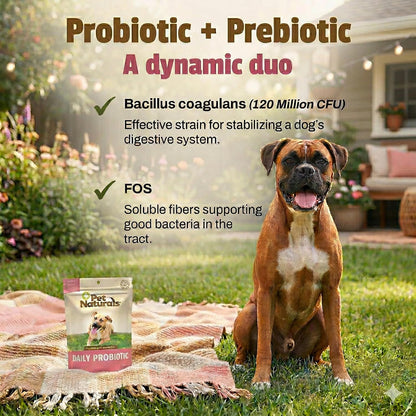 Pet Naturals Daily Probiotic Soft Chews for Dogs, Digestive and Immune Support Supplement, 1 Billion CFU per Chew, Duck Flavour, 60 Count