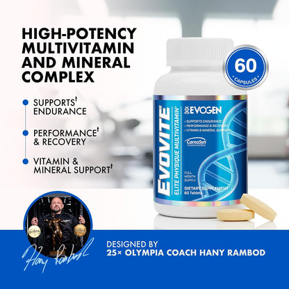 Evogen Evovite - Elite Physique Multivitamin for Women and Men, 30 Servings