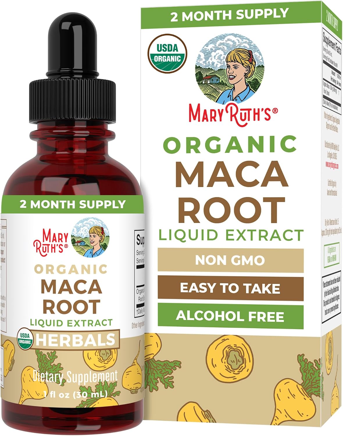MaryRuth's USDA Organic Maca Root Liquid Drops, 30 ml - görsel 1