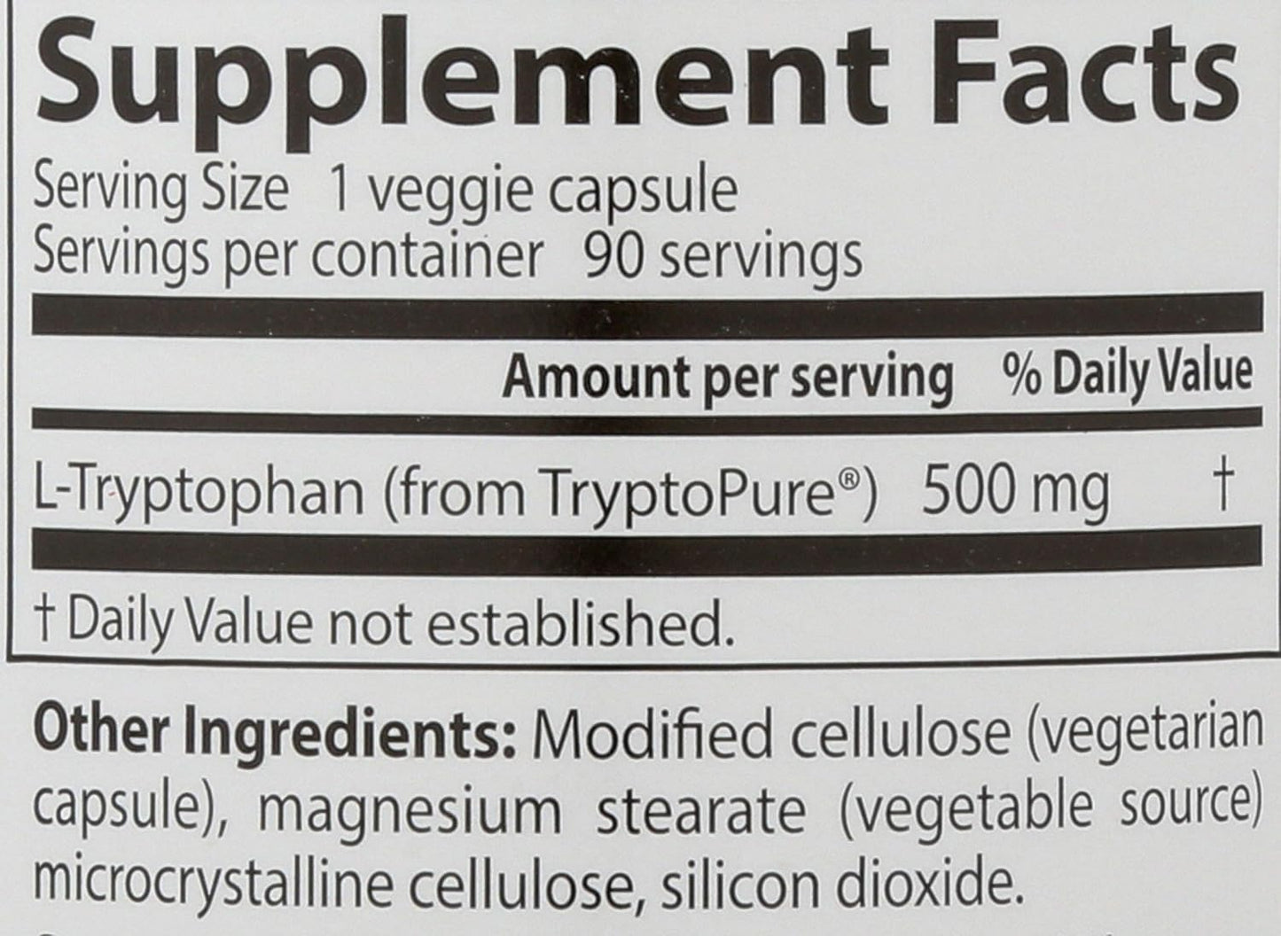 Doctor's BEST L-Tryptophan 500 mg Food Supplement - görsel 3