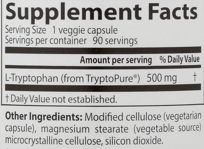 Doctor's BEST L-Tryptophan 500 mg Food Supplement