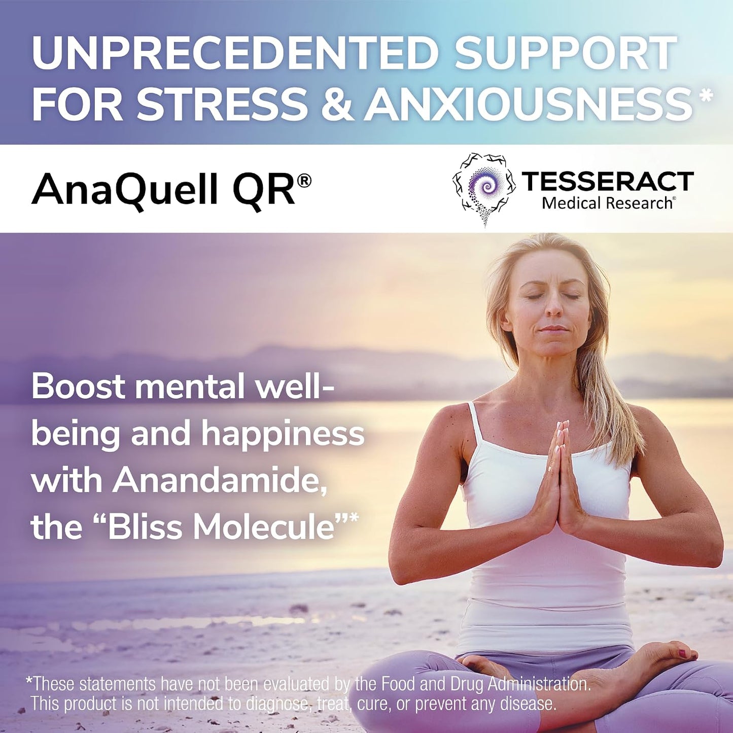 Tesseract Medical Research AnaQuell QR - Stress Relief & Mood Support Supplement, Quick Release L Citrulline & Anandamide, 45 V-Caps - görsel 2
