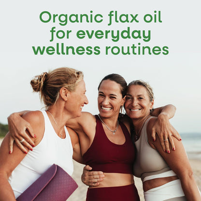 Nature's Way Organic Flax Oil Super Lignan, Cold-Pressed Flaxseed Oil with Omega-3 ALA, Unrefined Organic Liquid, 473 ml