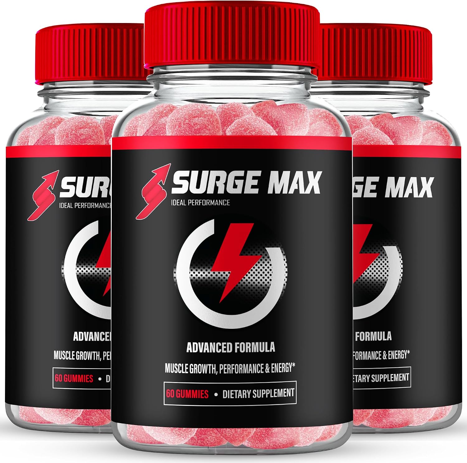 Surge Max Gummies, Official Surge Max Gummies for Men - Maximum Strength Performance, All Natural Support Overall Health & Wellness, SurgeMax Advanced Formula Gummy Reviews (3 Pack) - görsel 1