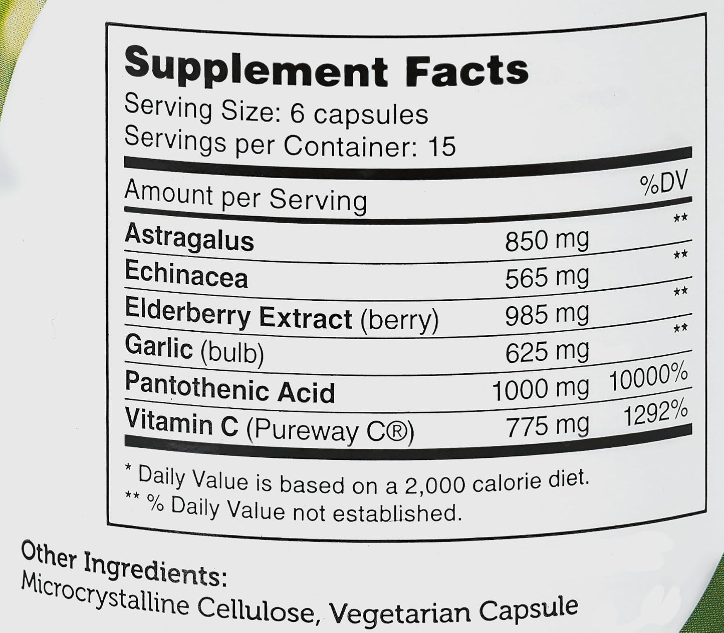 Zahler ImmunAbreve, Powerful Immune System Support, Contains Vitamin C Pantothenic Acid Echinacea and More, Certified Kosher (90 Capsules) - görsel 5