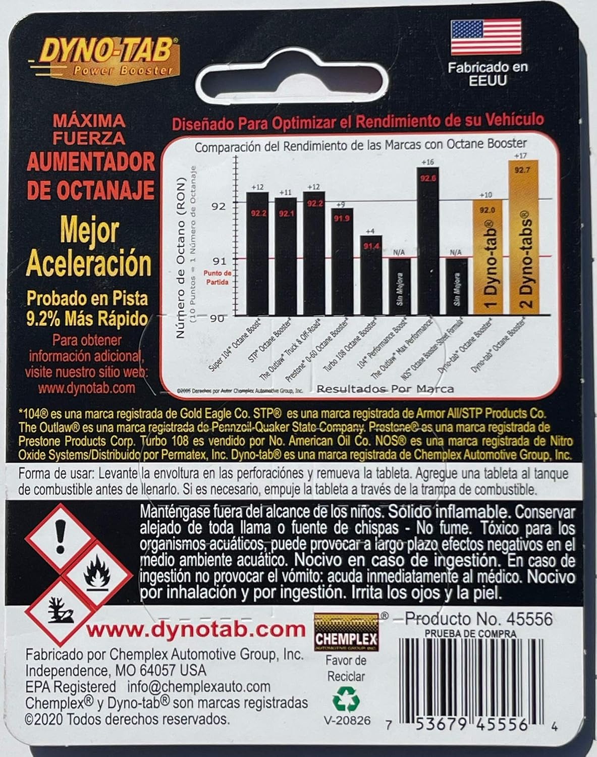 Aumentador De Octanaje 6 Tablets, 0.5 g Each - görsel 2