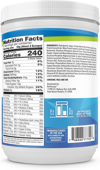NuTherapy Nutritional Protein Powder for Adults – Creamy Vanilla (Pack of 2)