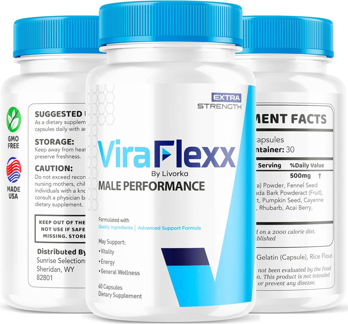 ViraFlexx Pro Capsules for Men (2-Pack) - 120 Capsules - görsel 8