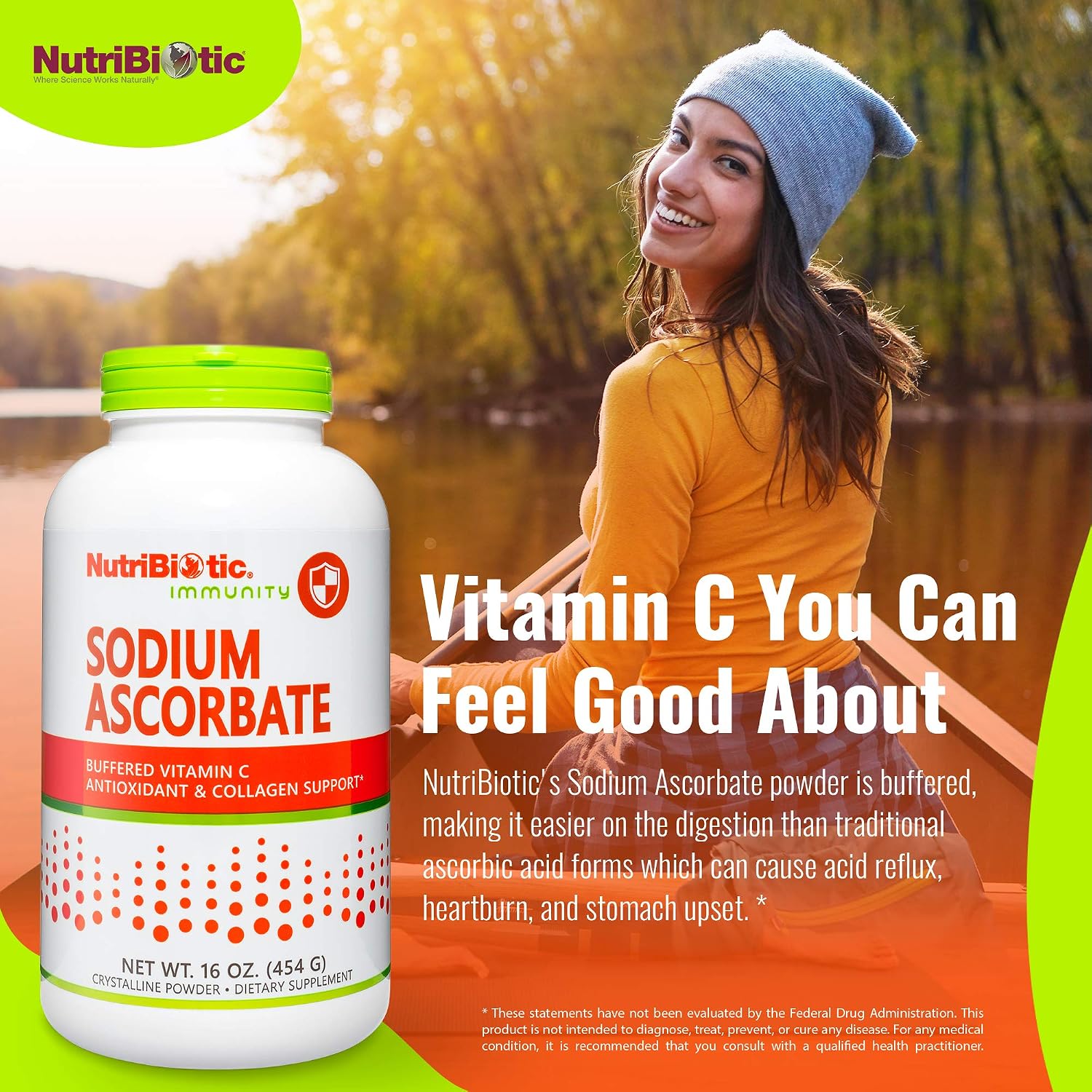 NutriBiotic Sodium Ascorbate Buffered Vitamin C Powder, 16 oz - görsel 5