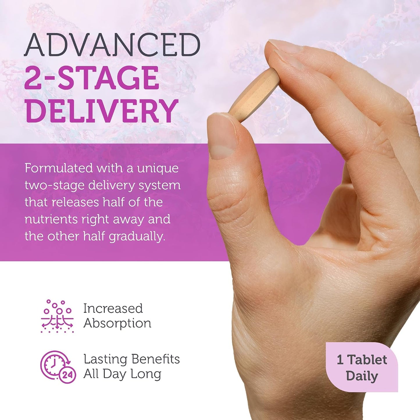 Zahler B-Complex - Bioactive B Vitamins with Advanced Two-Stage Delivery (60 Tablets) - görsel 4