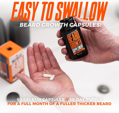 Wild Willies Beard Growth Kit - Capsules and Boosting Serum